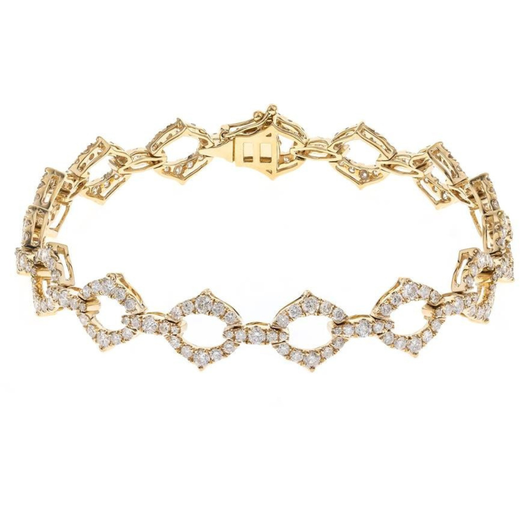 14K YELLOW GOLD DIAMOND BRACELET - IMPERIUM