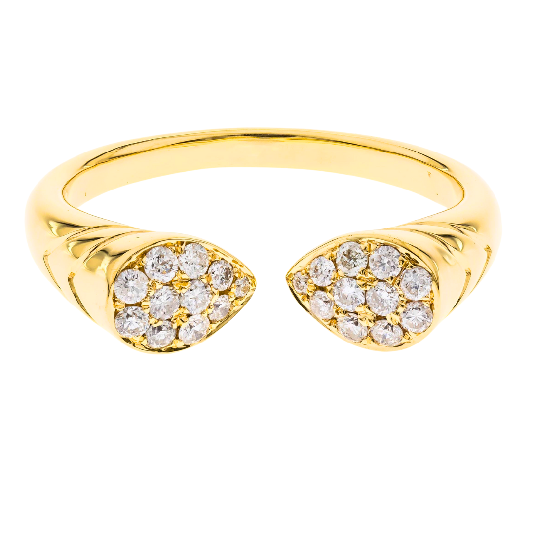 18K YELLOW GOLD DIAMOND RING - VALLÉE