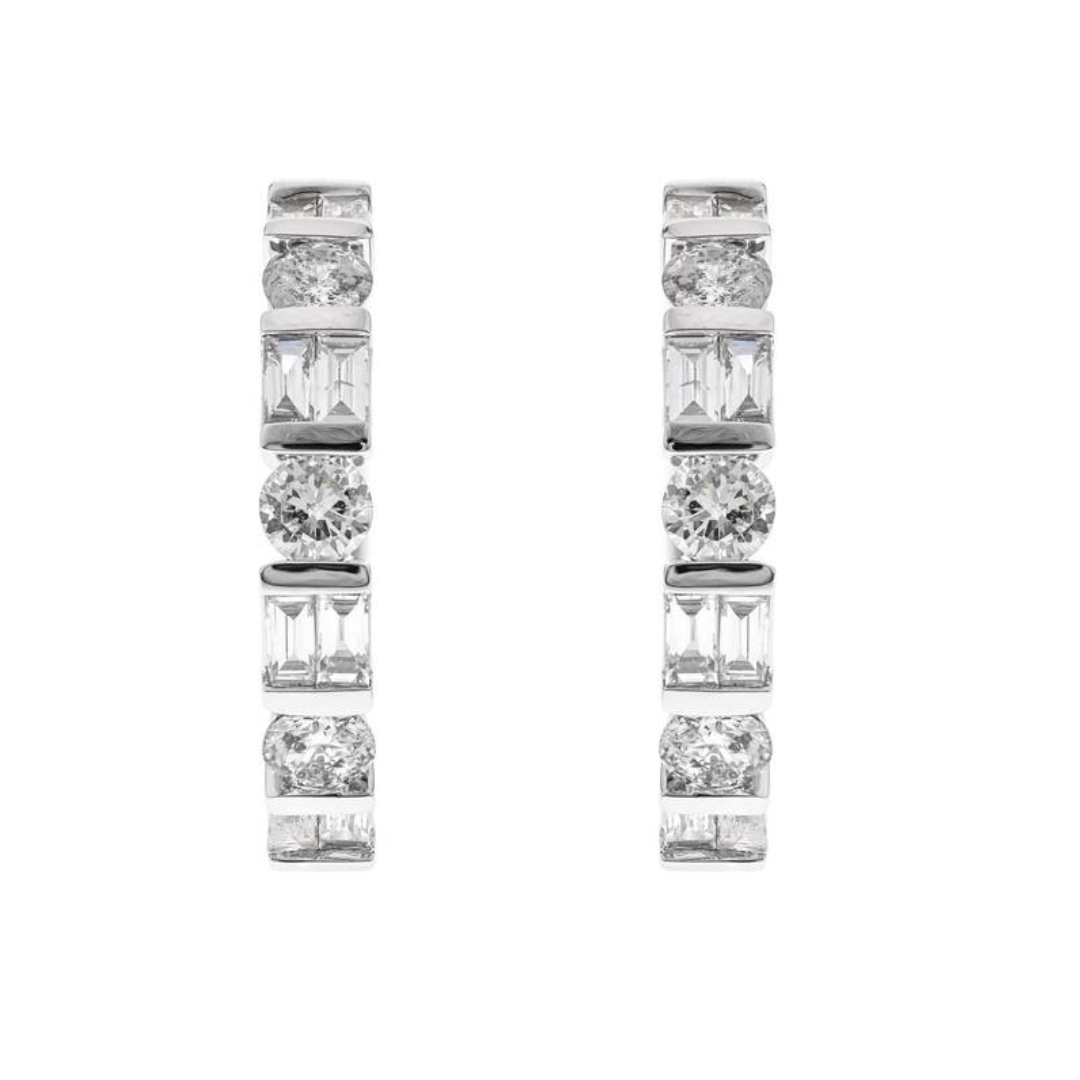 14K WHITE GOLD DIAMOND EARRING - LUCENT