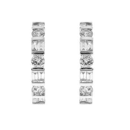 14K WHITE GOLD DIAMOND EARRING - LUCENT