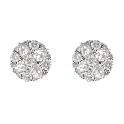 18K WHITE GOLD DIAMOND EARRING - PRISMIA