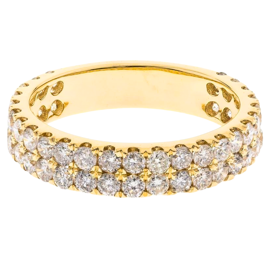 14K YELLOW GOLD DIAMOND RING - CROWN