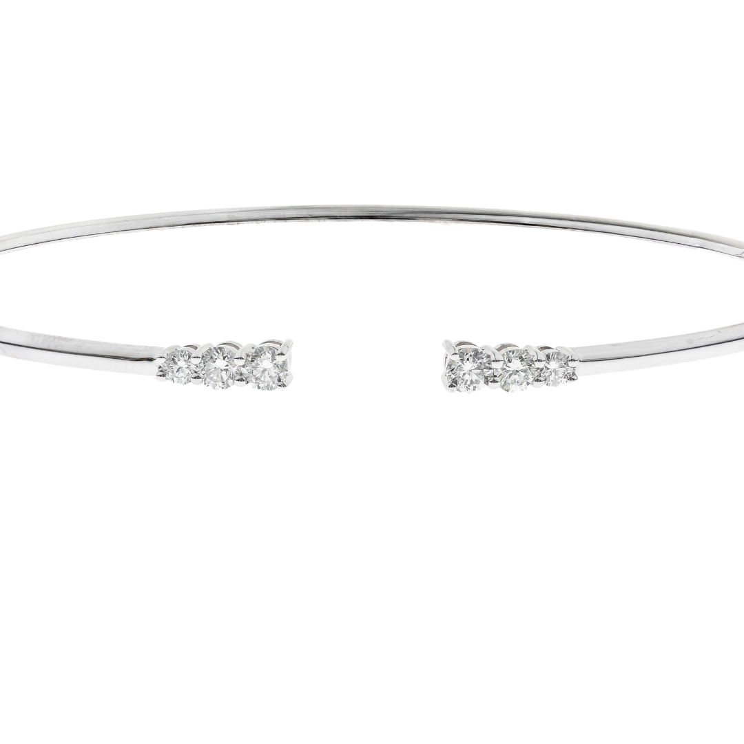 14K WHITE GOLD DIAMOND BRACELET - ÉLAN