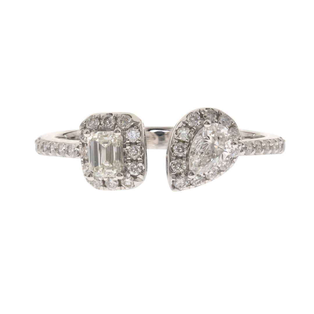 18K WHITE GOLD DIAMOND RING - DUALITÉ