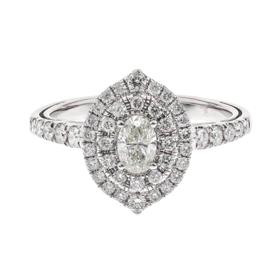 14K WHITE GOLD DIAMOND RING - VITRÉA