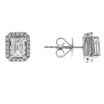 ÉLANOR - WHITE GOLD DIAMOND EARRING
