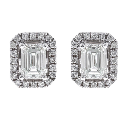 ÉLANOR - WHITE GOLD DIAMOND EARRING