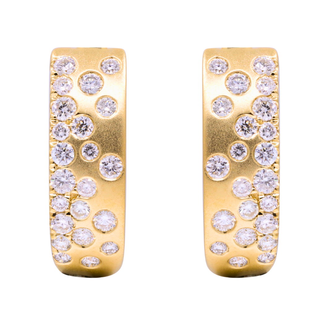 LUMINAE - YELLOW GOLD DIAMOND EARRING