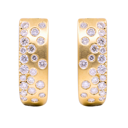 LUMINAE - YELLOW GOLD DIAMOND EARRING