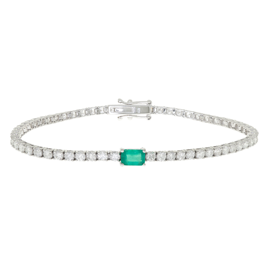 PRESTIGE - WHITE GOLD EMERALD BRACELET