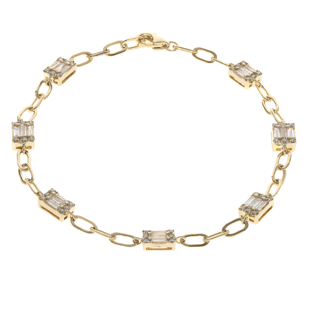 VIANORA - YELLOW GOLD DIAMOND BRACELET