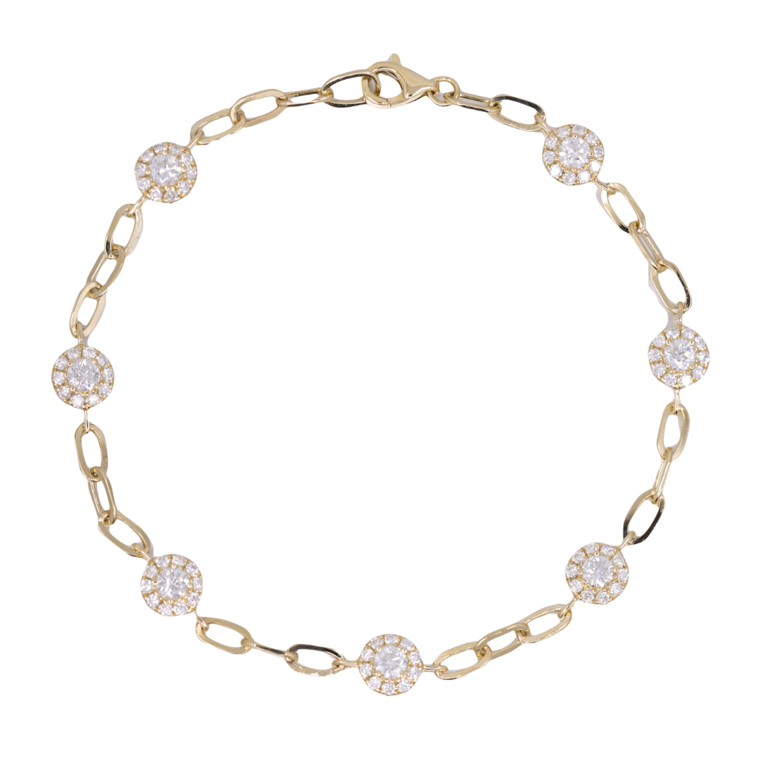 BLOSSOMÉ - YELLOW GOLD DIAMOND BRACELET