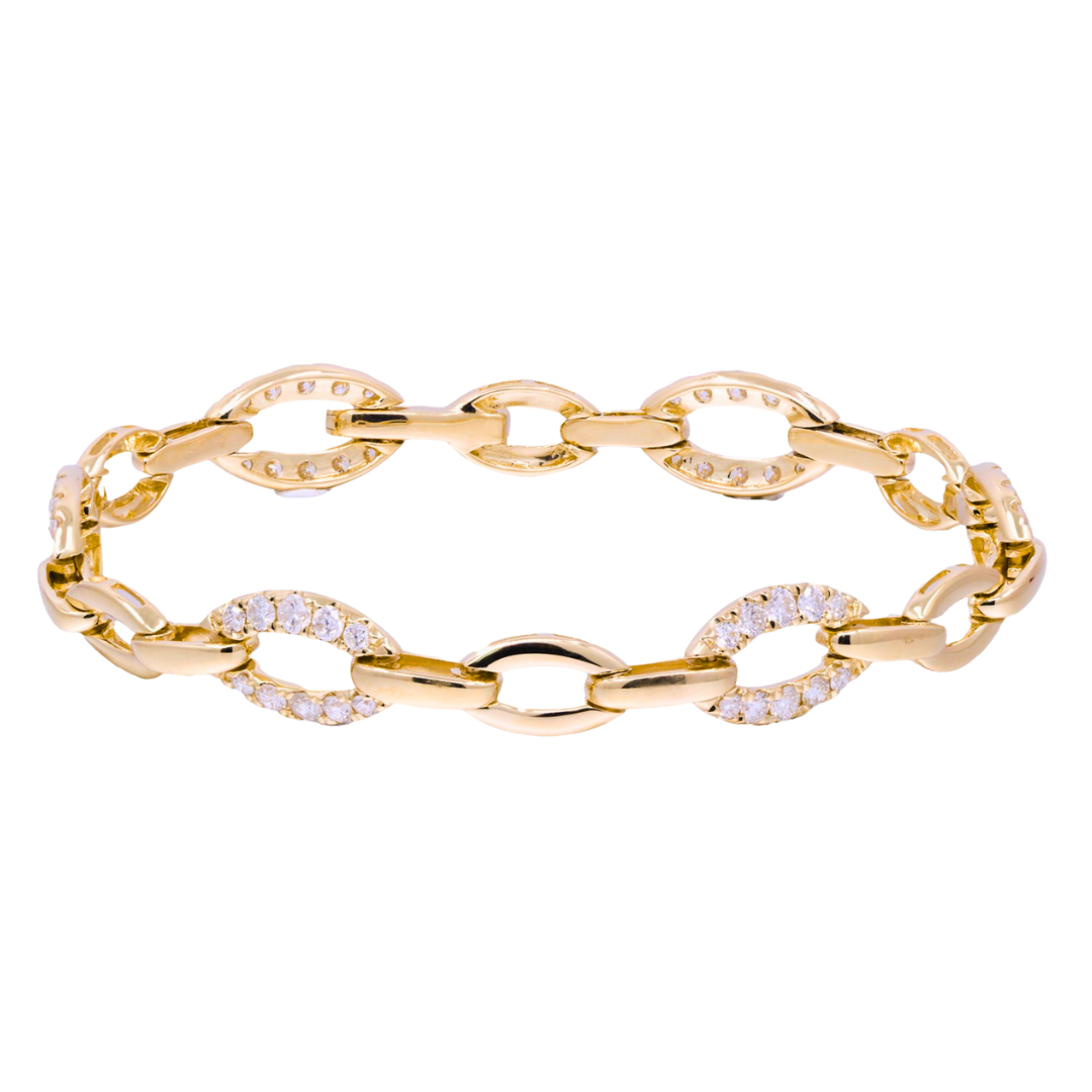 CLARIOR - YELLOW GOLD DIAMOND BRACELET