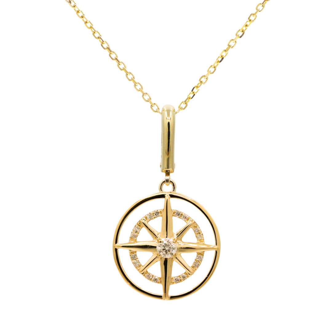ASTRA - YELLOW GOLD DIAMOND NECKLACE