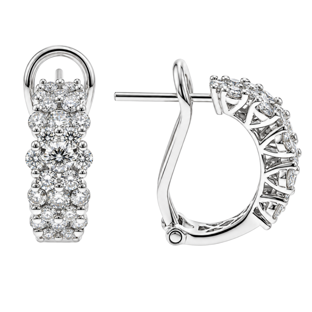 ELARA - WHITE GOLD DIAMOND EARRING