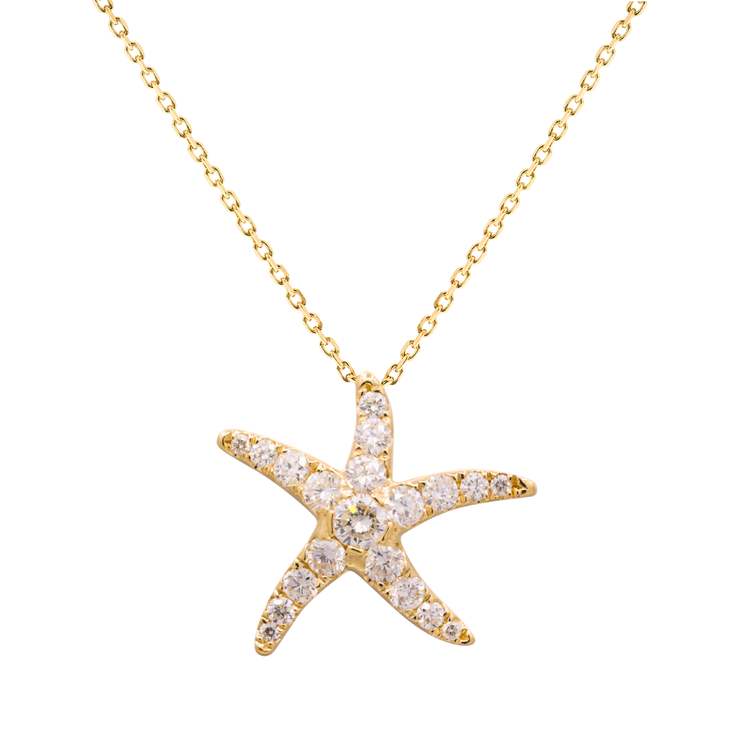 MARIS - YELLOW GOLD DIAMOND NECKLACE