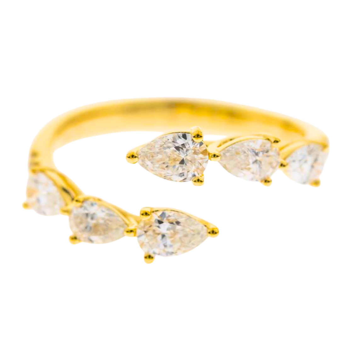 ESSENZA - YELLOW GOLD DIAMOND RING