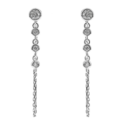 CASCADE - WHITE GOLD DIAMOND EARRING