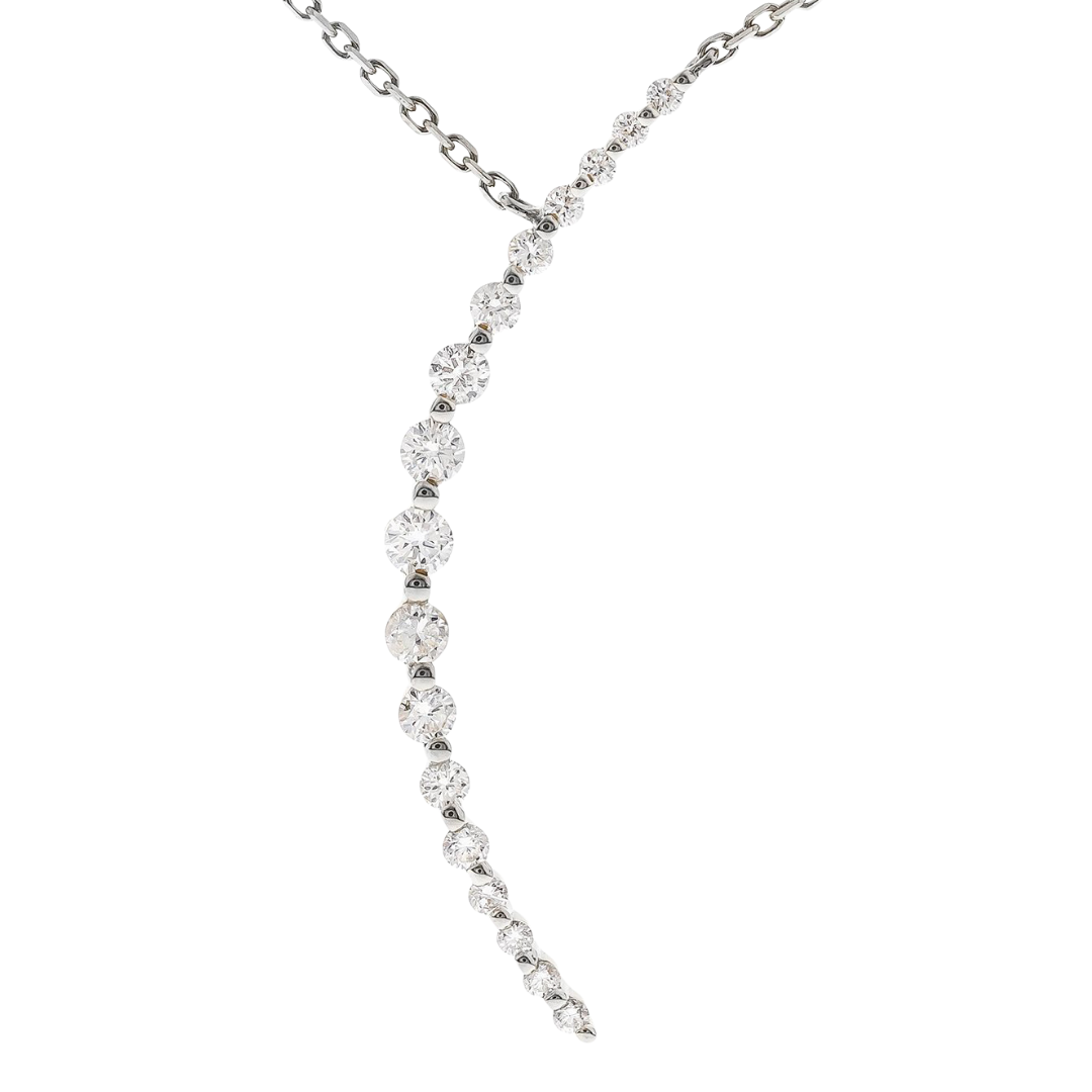 MOONLIGHT - WHITE GOLD DIAMOND NECKLACE
