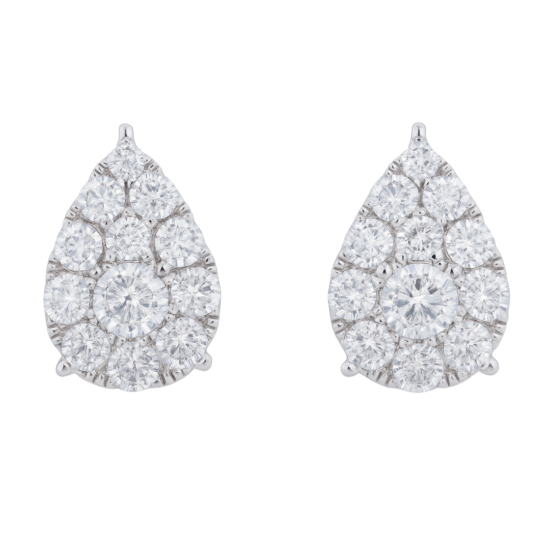 FIORENZA - WHITE GOLD DIAMOND EARRING