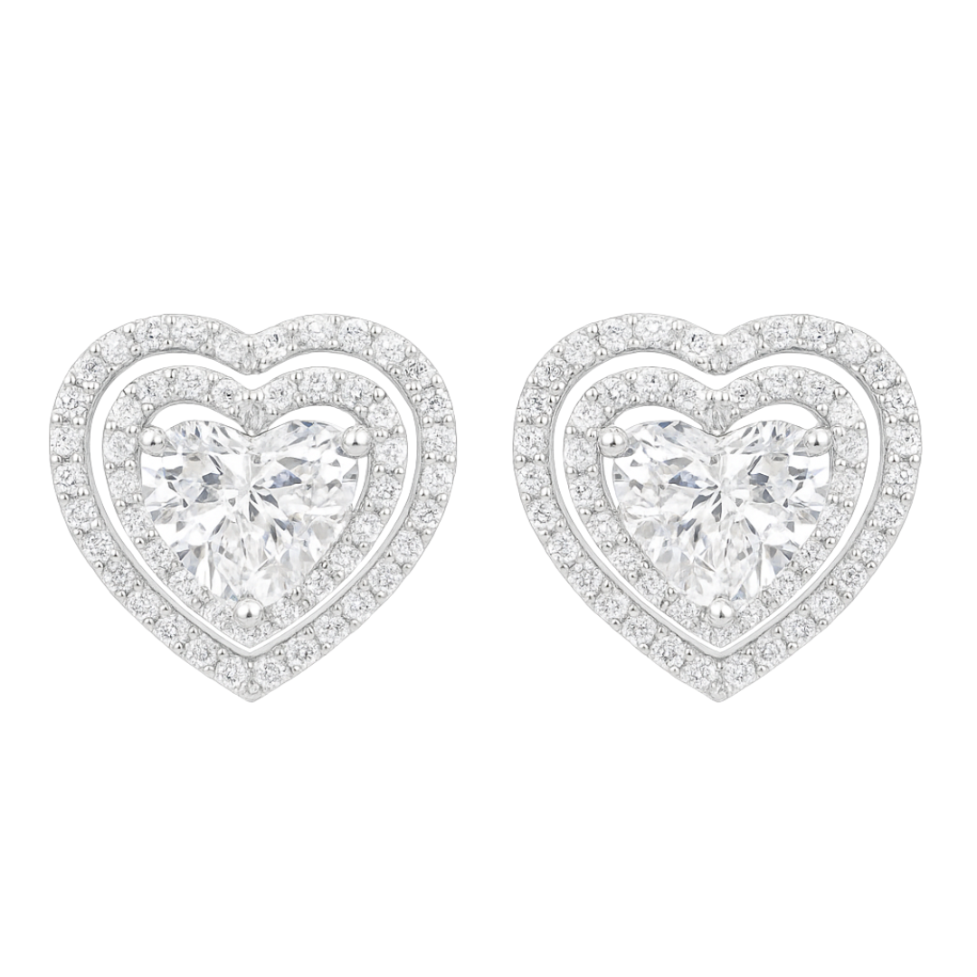 LUMIN - WHITE GOLD DIAMOND EARRING