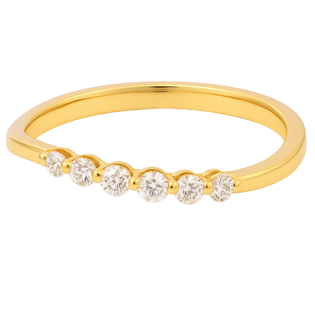 CLAIRÉ - YELLOW GOLD DIAMOND RING