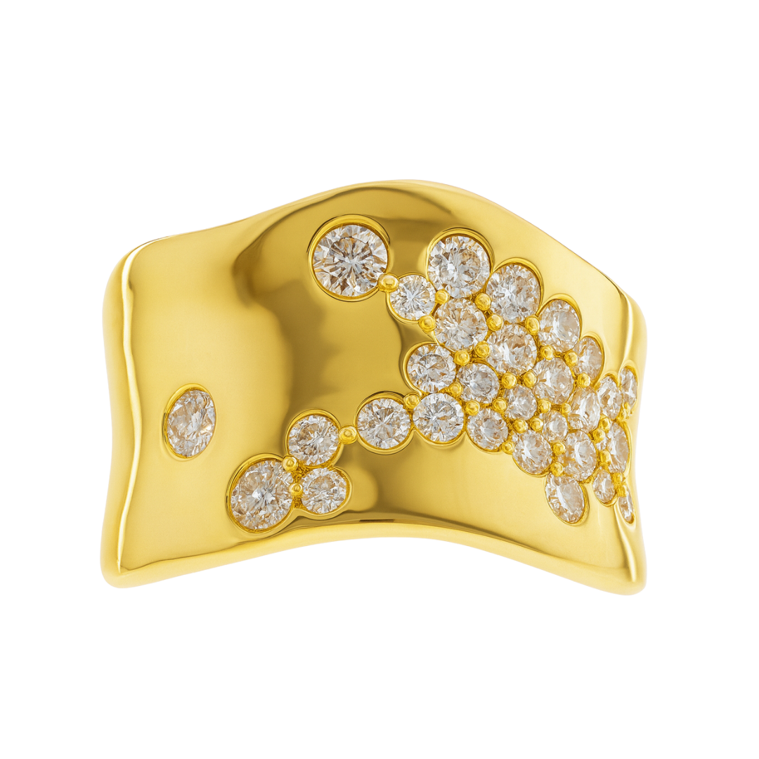 CIELLE - YELLOW GOLD DIAMOND RING