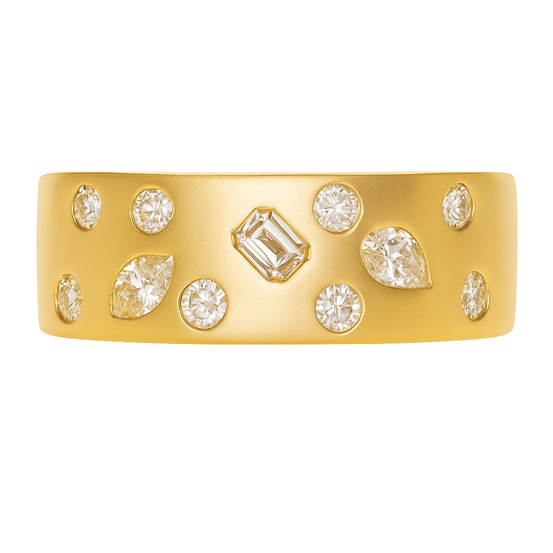 ADORIA - YELLOW GOLD DIAMOND RING