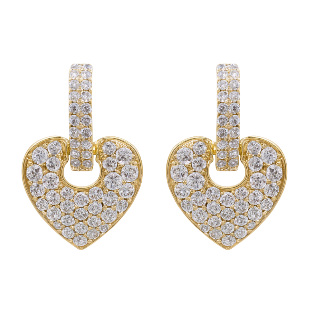 BELAVIA - YELLOW GOLD DIAMOND EARRING