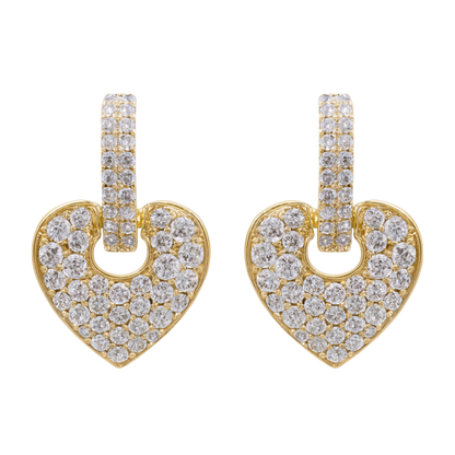 BELAVIA - YELLOW GOLD DIAMOND EARRING
