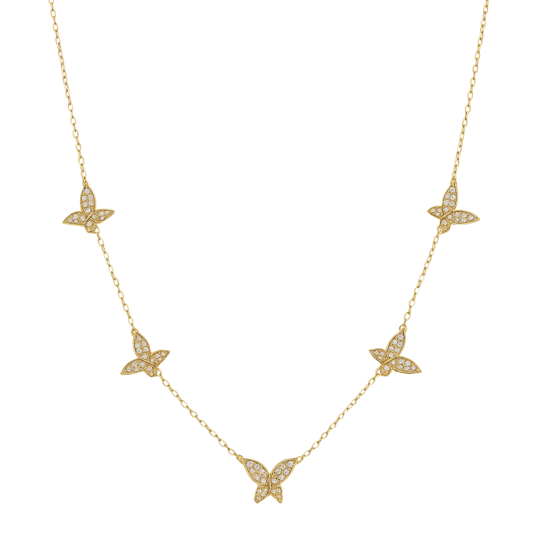 ALAVIE - YELLOW GOLD DIAMOND NECKLACE