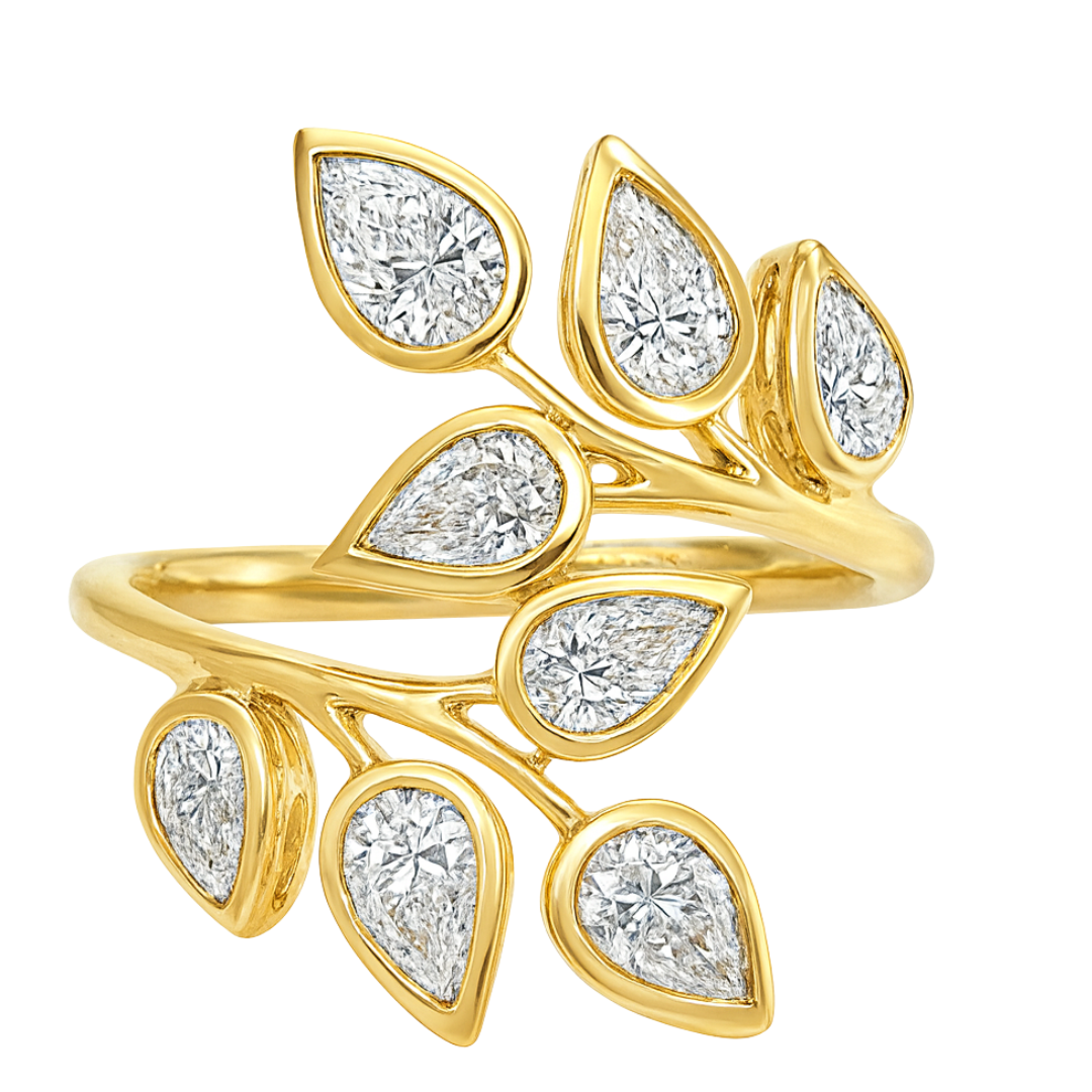 FLORÉN - YELLOW GOLD DIAMOND RING