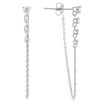 CASCADE - WHITE GOLD DIAMOND EARRING