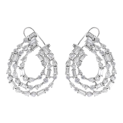 RADIANT - WHITE GOLD DIAMOND EARRING