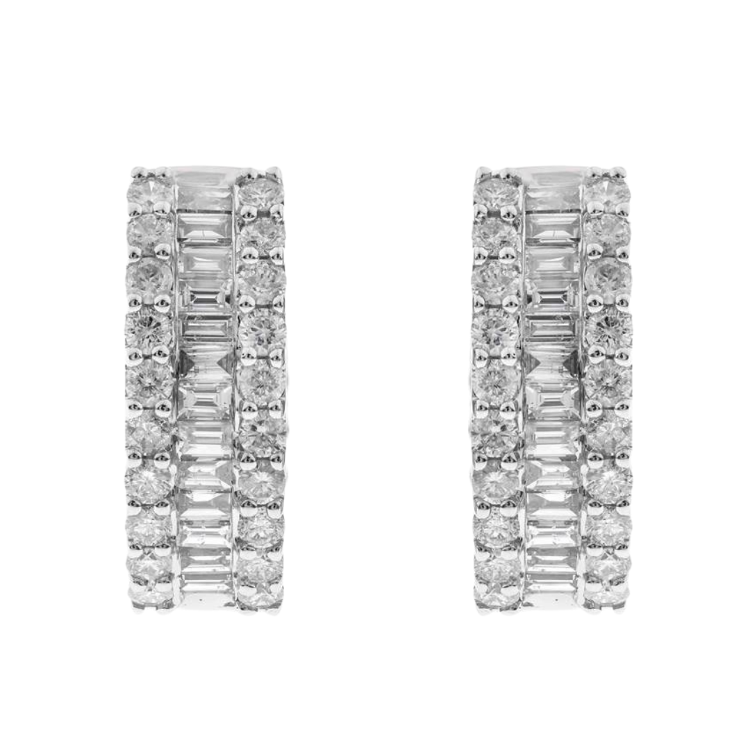 CÉLINE - WHITE GOLD DIAMOND EARRING