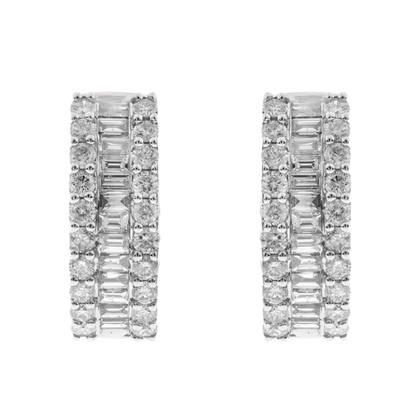 CÉLINE - WHITE GOLD DIAMOND EARRING