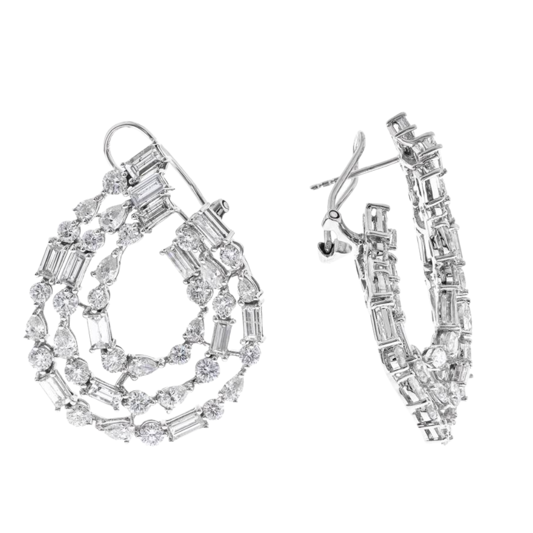 RADIANT - WHITE GOLD DIAMOND EARRING