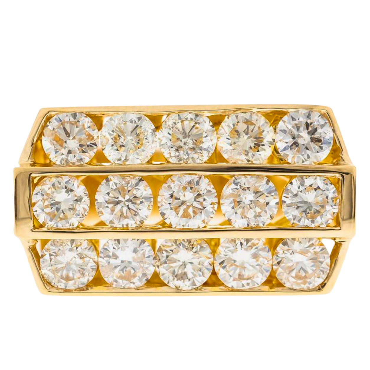 SUNFLARE - YELLOW GOLD DIAMOND RING