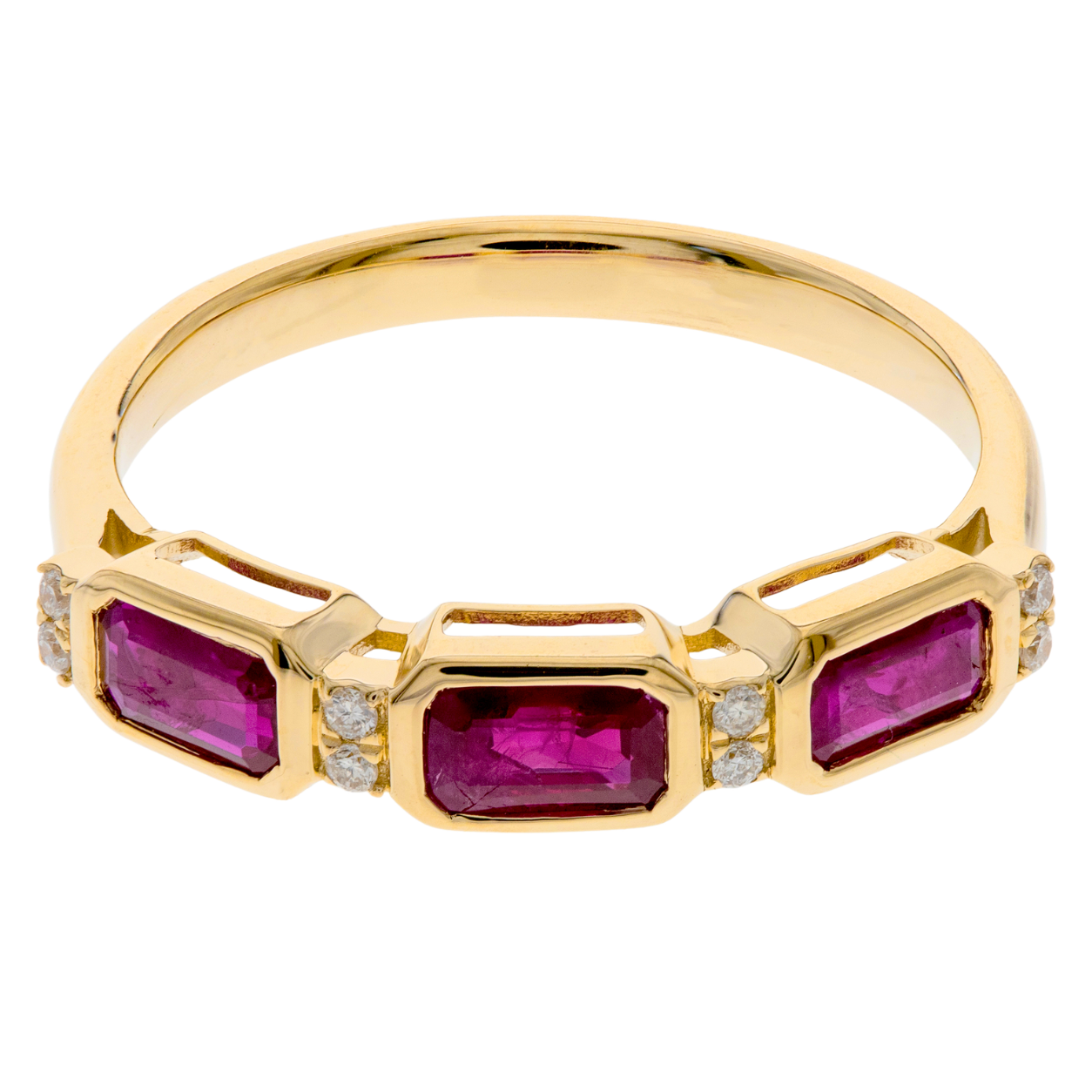 DESIRE - YELLOW GOLD RUBY RING