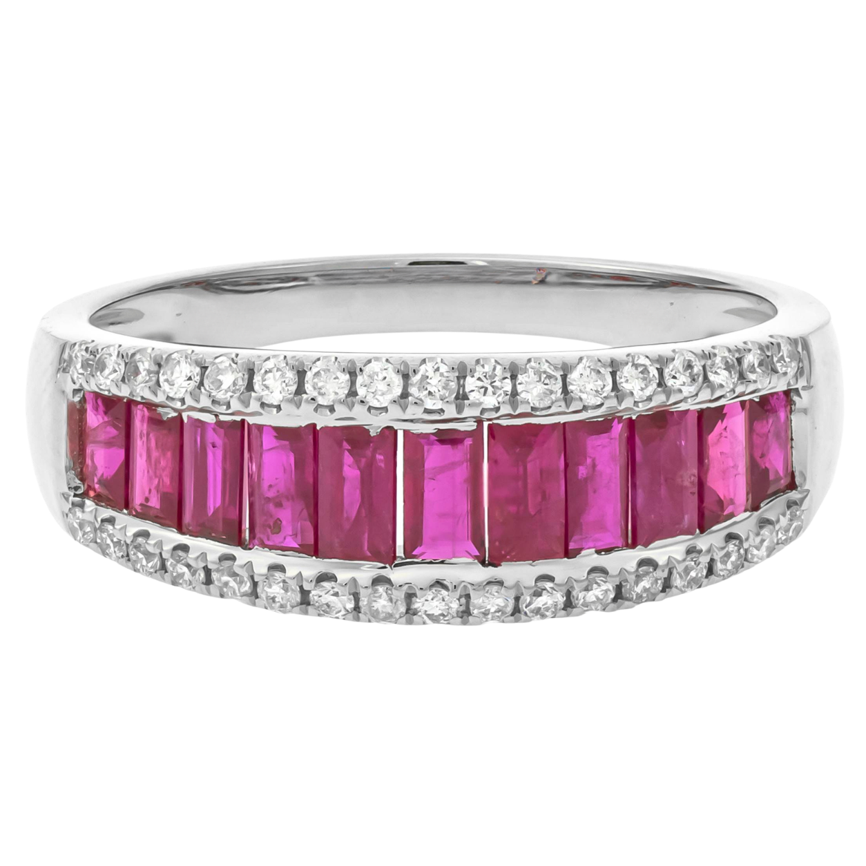FASCINE - WHITE GOLD RUBY RING
