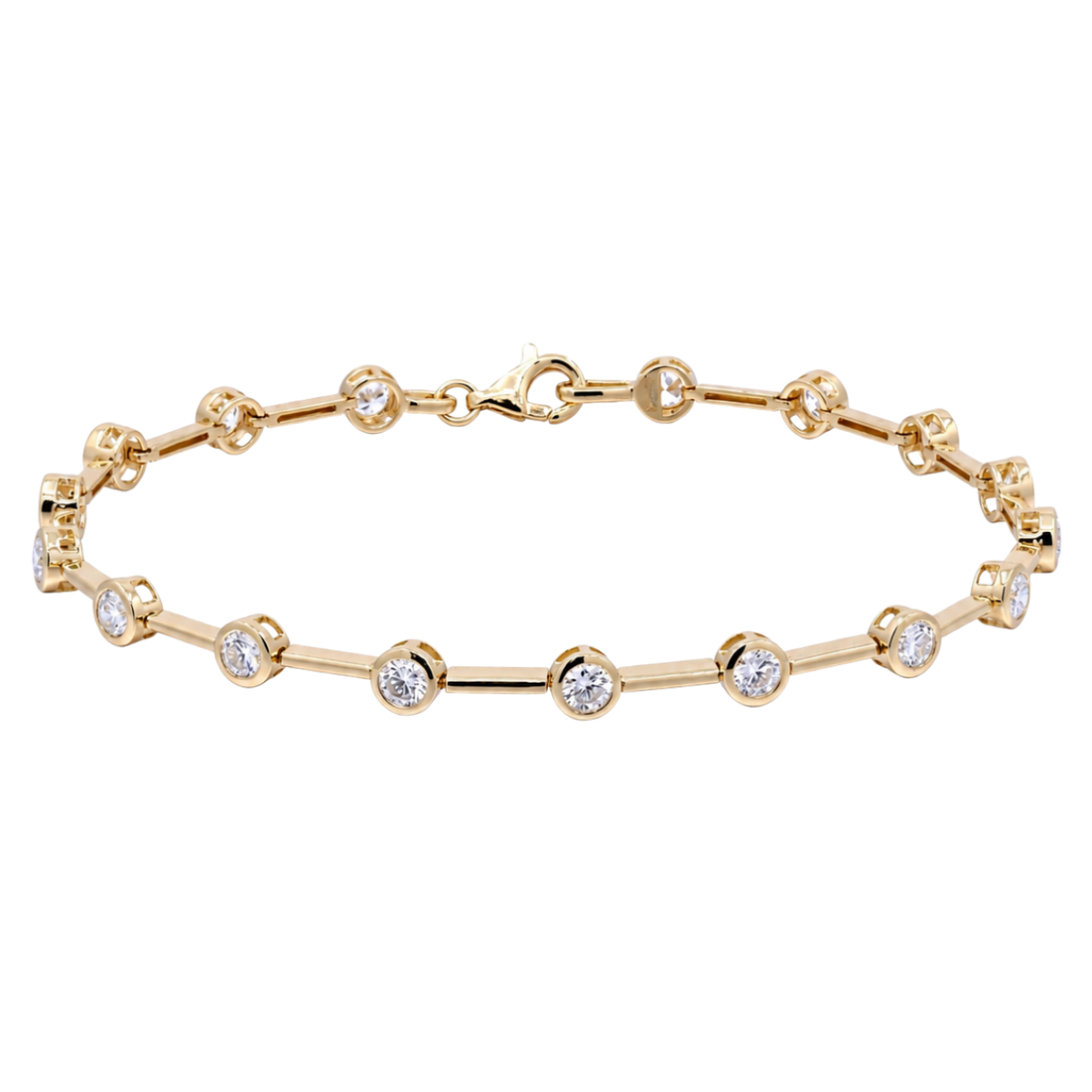 PRESTIGE - YELLOW GOLD DIAMOND BRACELET