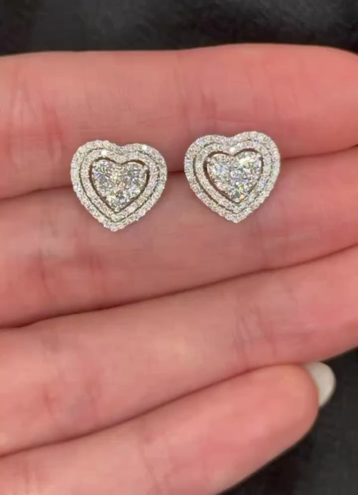LUMIN - WHITE GOLD DIAMOND EARRING
