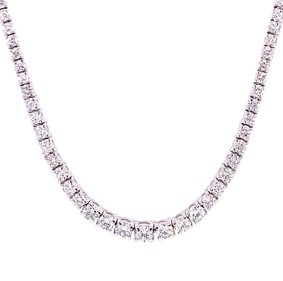 Scintillate Diamonds 197 stones tennis necklace